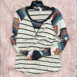 Boutique Womens Western Long Sleeve Top